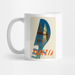 Venezia Italy Venice Travel Poster 1930 Mug